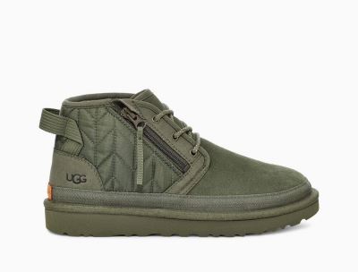 UGG Neumel Zip Quilting Classic Boots for Mens - Moss Olive India